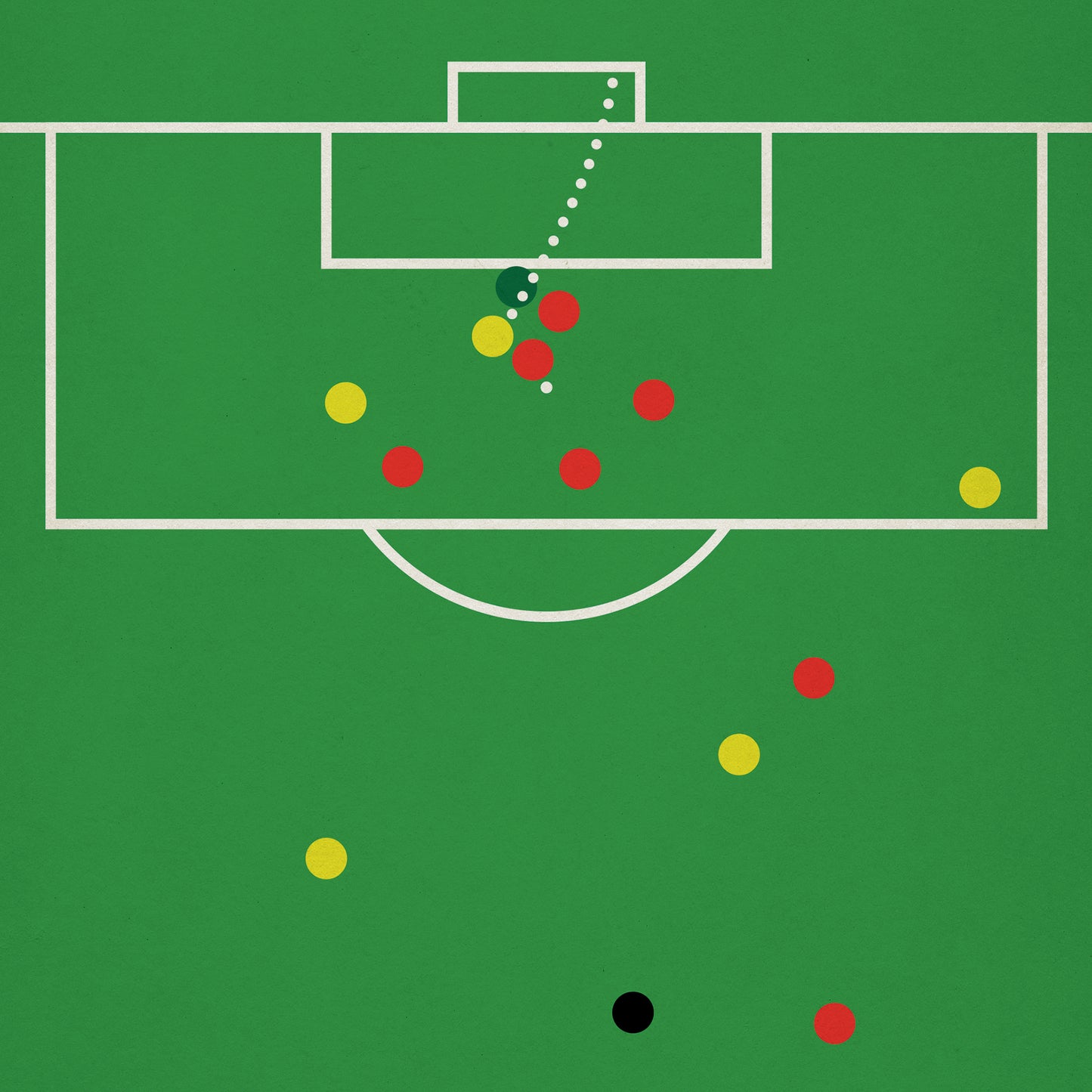 Nine Iconic Arsenal Goals - 9 Up Poster - Brady, Thomas, Adams, Bergkamp, Henry - Classic Book Cover Print - Football Gift (Various Sizes)