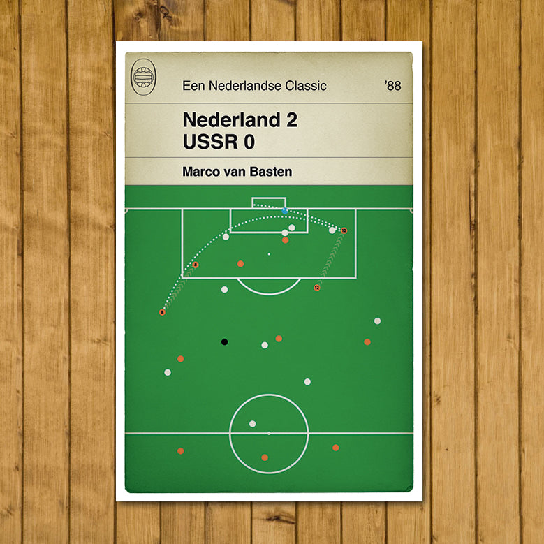 Marco van Basten goal v USSR - Nederland 2 USSR 0 - Euro 1988 Final - Netherlands - Classic Book (Various Sizes)