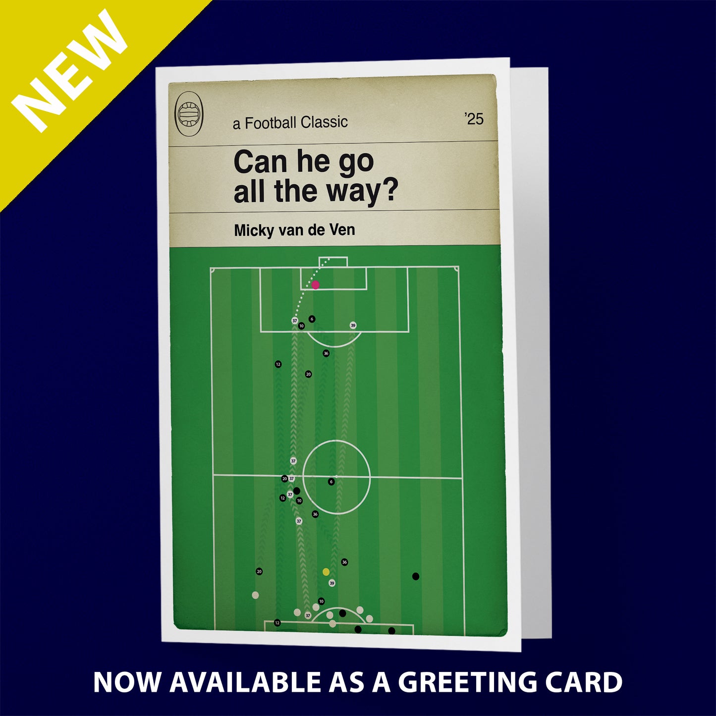 Micky van de Ven Goal - Tottenham Hotspur v F.C. Copenhagen - Champions League 2025 - Book Cover Print (Various Sizes)