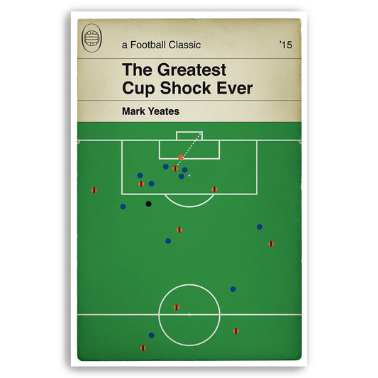 Bradford City goal v Chelsea - Mark Yeates Poster - Classic Book Cover Print - Bradford City Gift (Various Sizes)