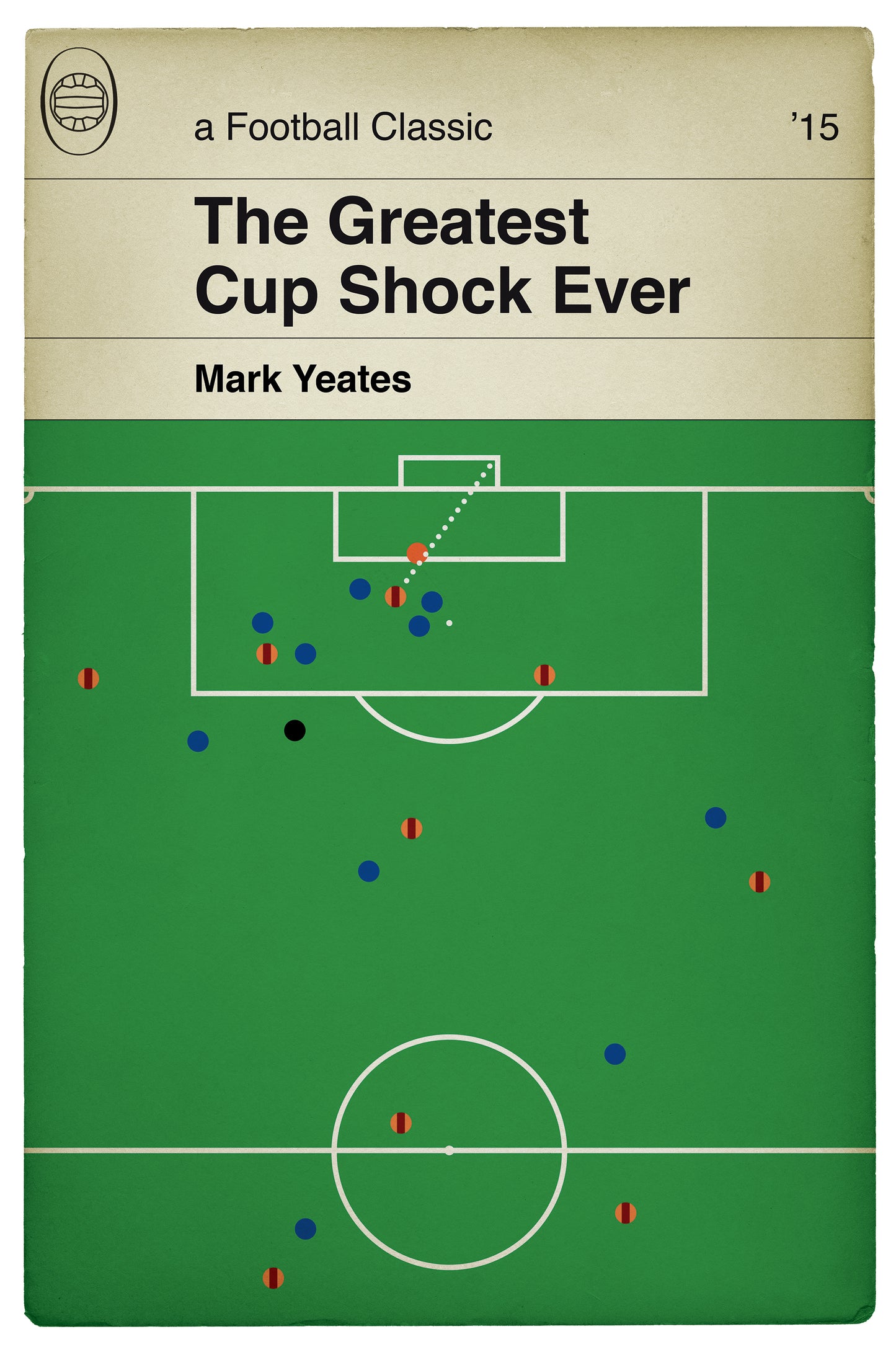 Bradford City goal v Chelsea - Mark Yeates Poster - Classic Book Cover Print - Bradford City Gift (Various Sizes)