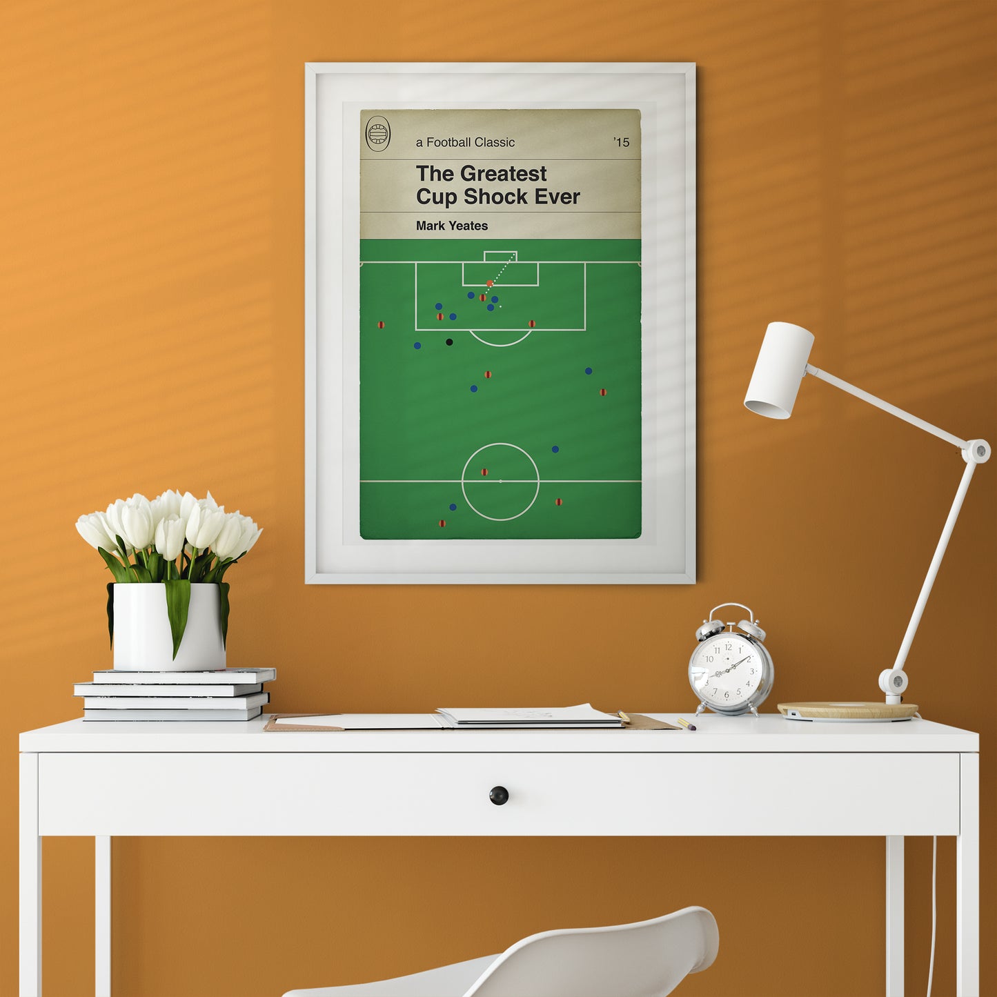 Bradford City goal v Chelsea - Mark Yeates Poster - Classic Book Cover Print - Bradford City Gift (Various Sizes)