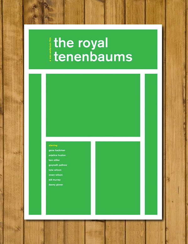 The Royal Tenenbaums by Wes Anderson - Alternative Swiss Style Movie Poster - 100% Unofficial (Various Sizes)