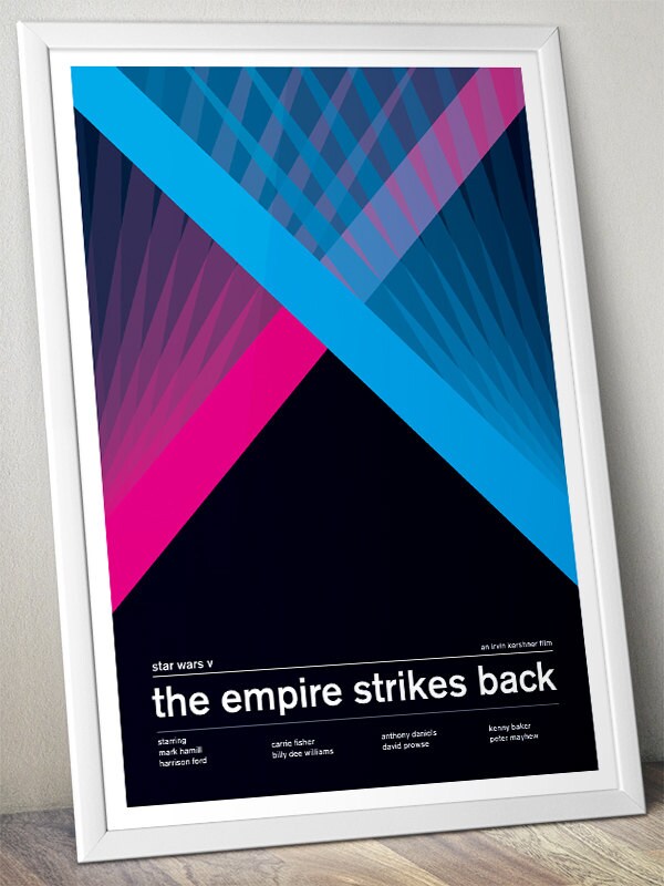 Star Wars - The Empire Strikes Back - Bright Alternative Swiss Style Poster (Various Sizes)