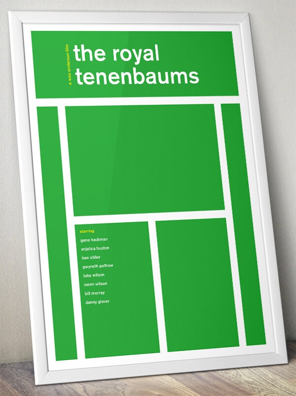 The Royal Tenenbaums by Wes Anderson - Alternative Swiss Style Movie Poster - 100% Unofficial (Various Sizes)