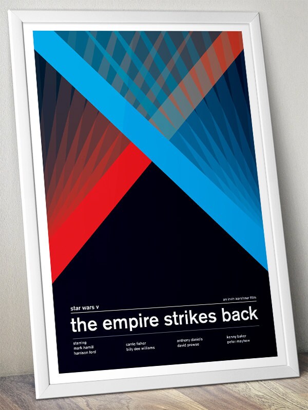 Star Wars - The Empire Strikes Back - Alternative Swiss Style Poster (Various Sizes)