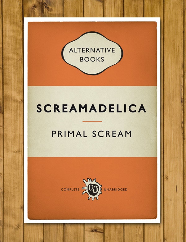 Primal Scream - Screamadelica - Alternative Book Cover Poster (Various Sizes)