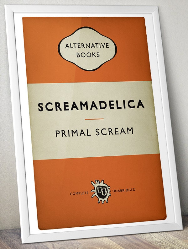 Primal Scream - Screamadelica - Alternative Book Cover Poster (Various Sizes)