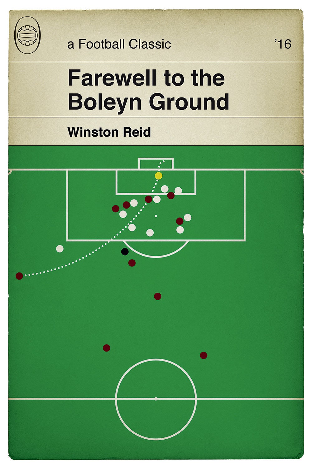 West Ham goal v Man Utd - Winston Reid Poster - Farewell to the Boleyn Ground Print - Football Gift (Various sizes)