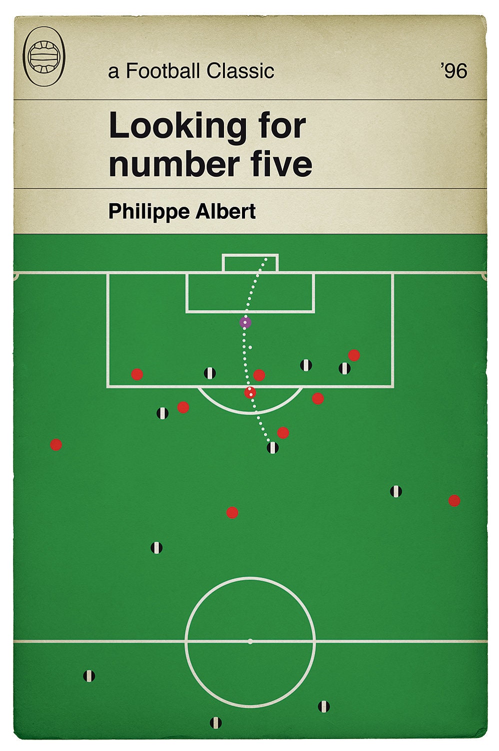 Philippe Albert lobbed goal - Newcastle United 5  Manchester United 0 - Premier League 1996 (Various Sizes)