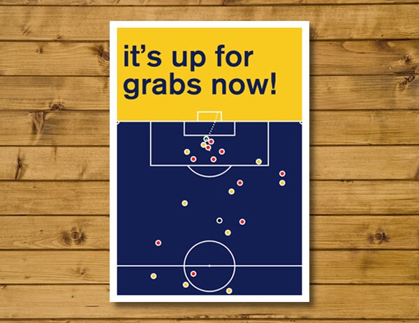 Michael Thomas goal for Arsenal v Liverpool to win the League - Football Poster - Swiss Style Print - It's up for grabs now! (Various Sizes)