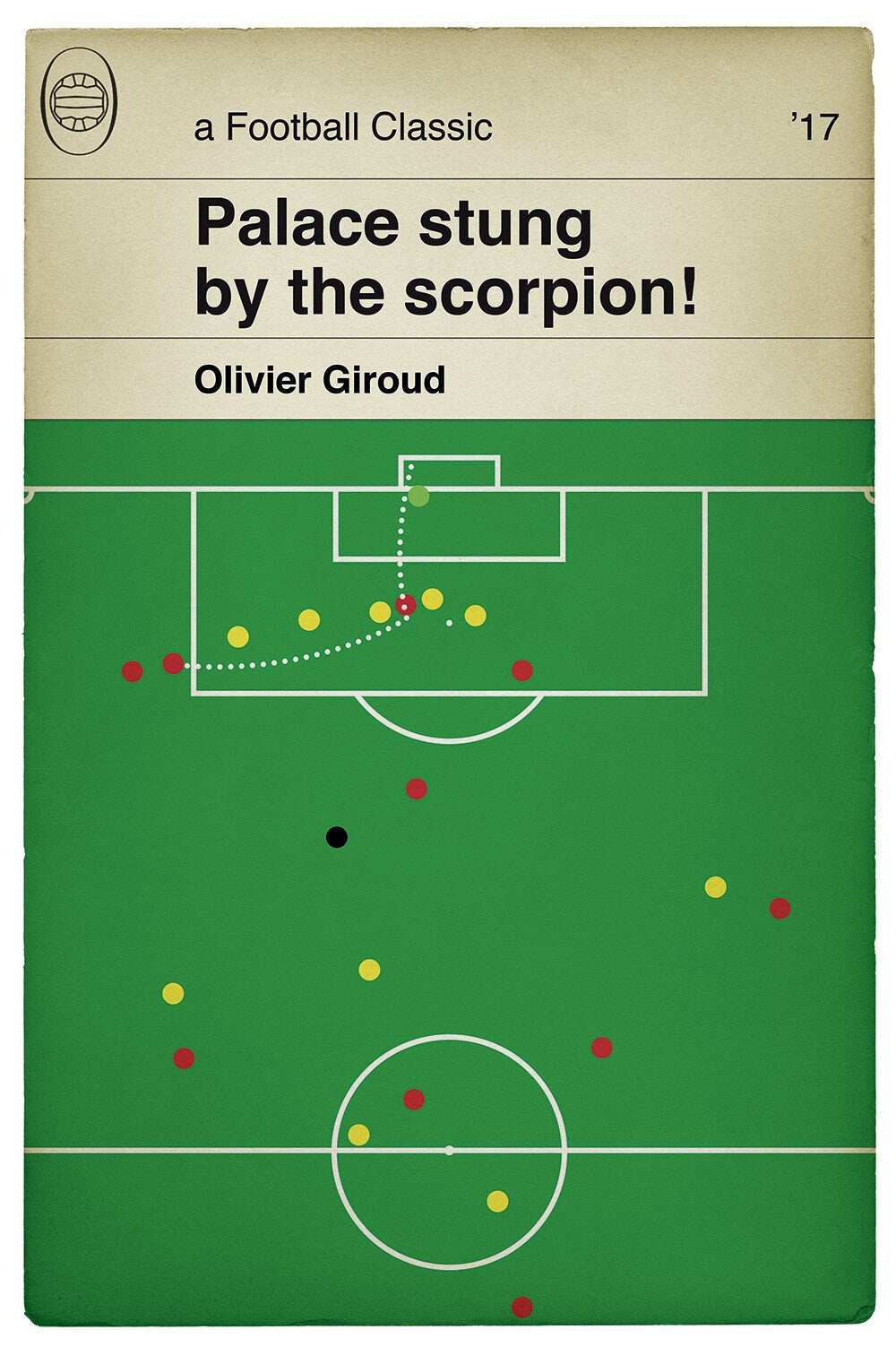 Olivier Giroud goal for Arsenal - Scorpion kick v Crystal Palace (Various Sizes)