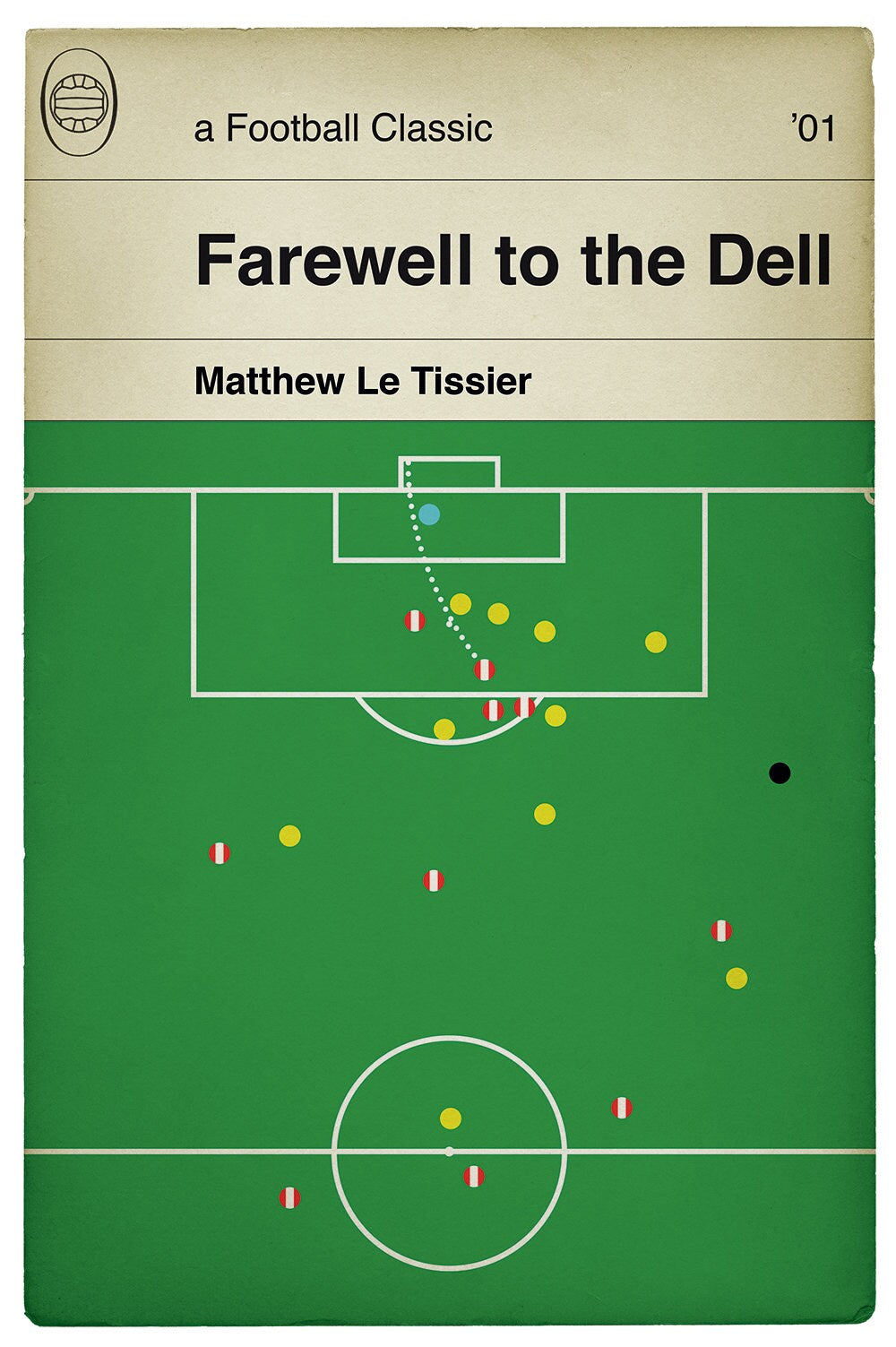 Matthew Le Tissier winner for Southampton v Arsenal - Farewell to the Dell - Le Tissier Final Game - Football Classic Book Cover Poster (Various Sizes)