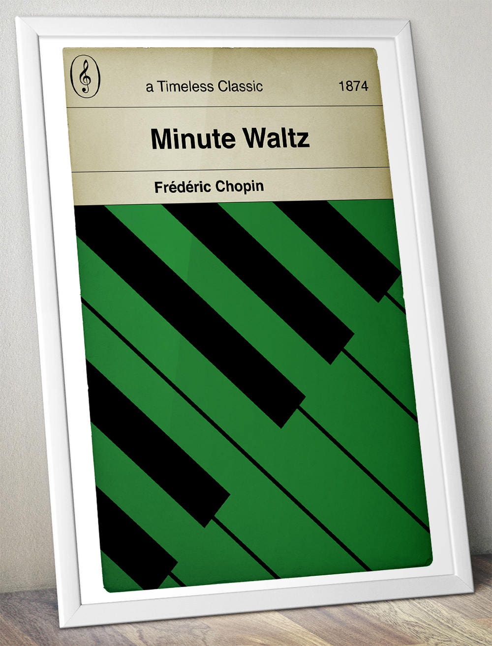 Frédéric Chopin - Minute Waltz - Timeless Classic - Classical Music - Alternative Book Cover Poster (Various sizes)