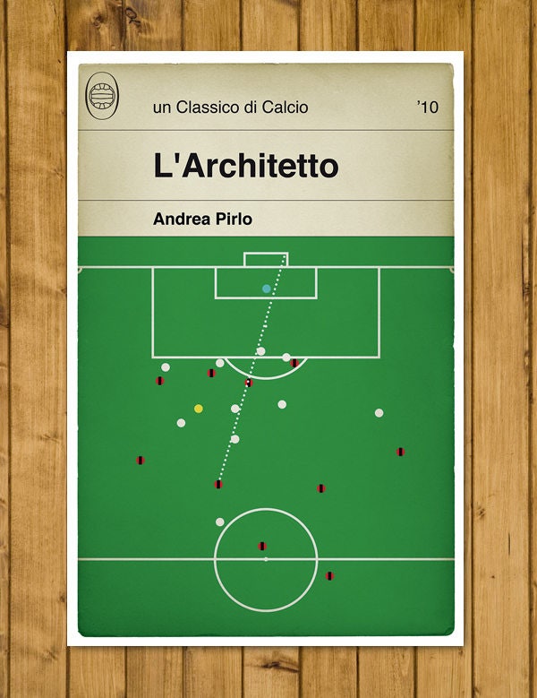 Andrea Pirlo - AC Milan goal v Parma - L'Architetto - Poster di calcio