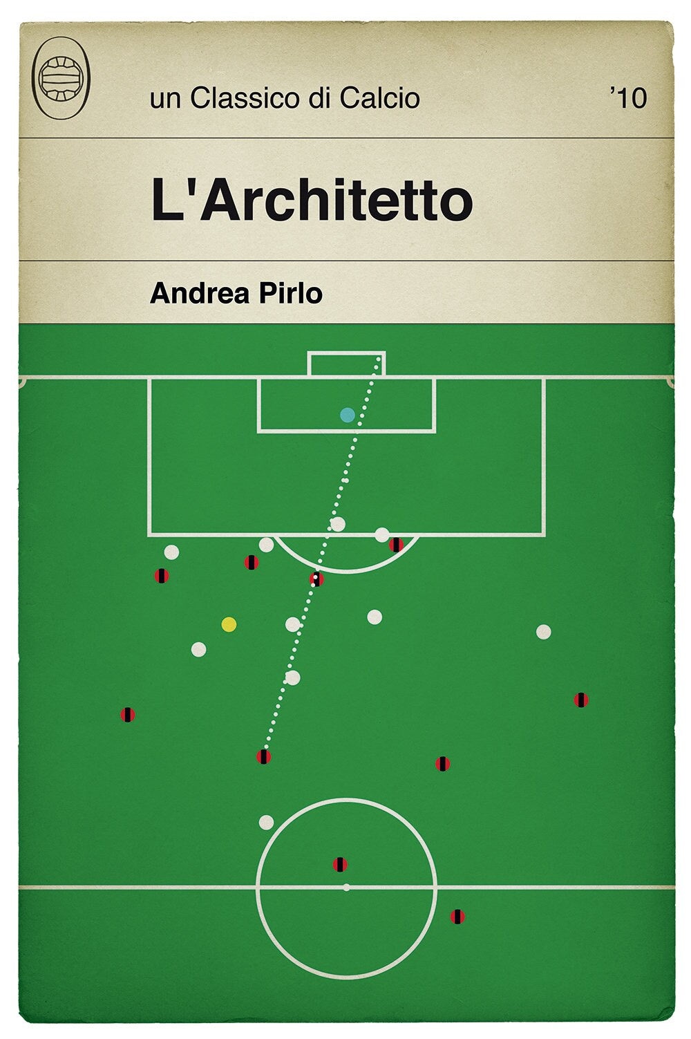 Andrea Pirlo - AC Milan goal v Parma - L'Architetto - Poster di calcio