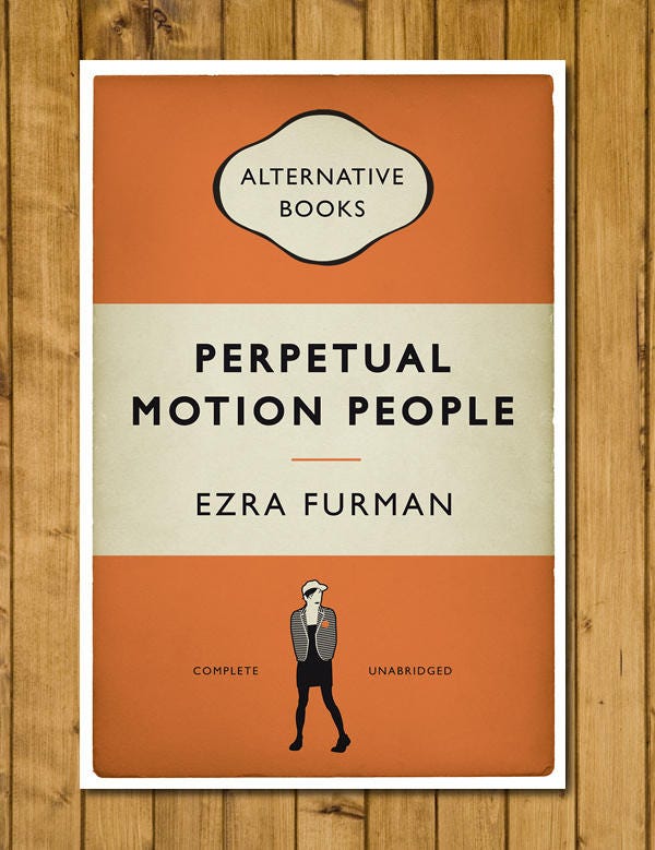 Ezra Furman - Perpetual Motion People - Book Cover Poster - Alternative Book Cover Print - Indie Rock Music Gift (Various Sizes)