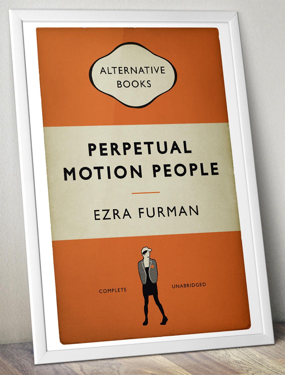 Ezra Furman - Perpetual Motion People - Book Cover Poster - Alternative Book Cover Print - Indie Rock Music Gift (Various Sizes)