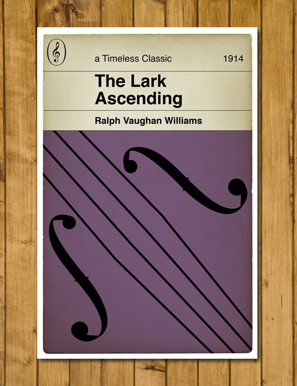 Ralph Vaughan Williams - The Lark Ascending - Timeless Classic - Classical Music - Alternative Book Cover Poster (Various Sizes)