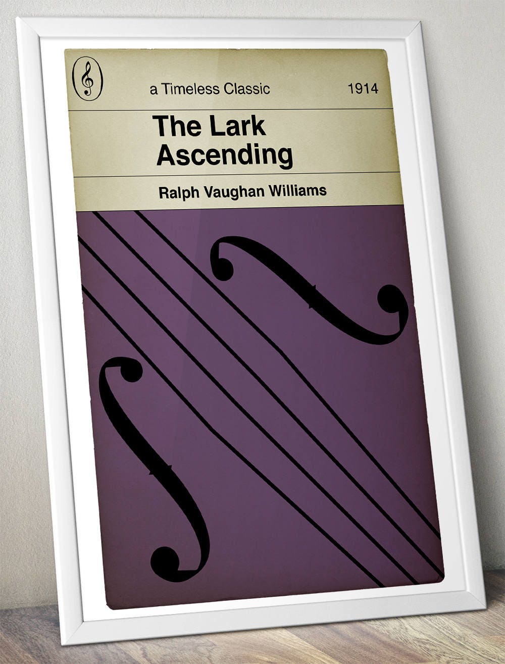 Ralph Vaughan Williams - The Lark Ascending - Timeless Classic - Classical Music - Alternative Book Cover Poster (Various Sizes)