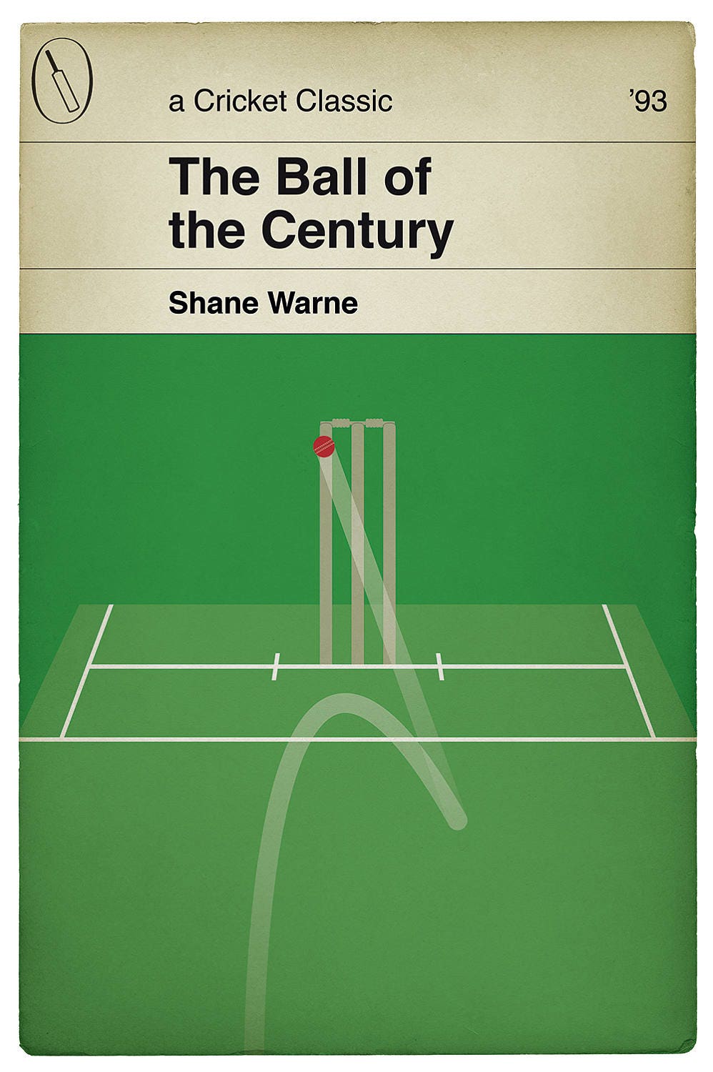 Shane Warne - The Ball of the Century - Gatting Ball - England v Australia 1993 - Cricket Gift - Various Sizes