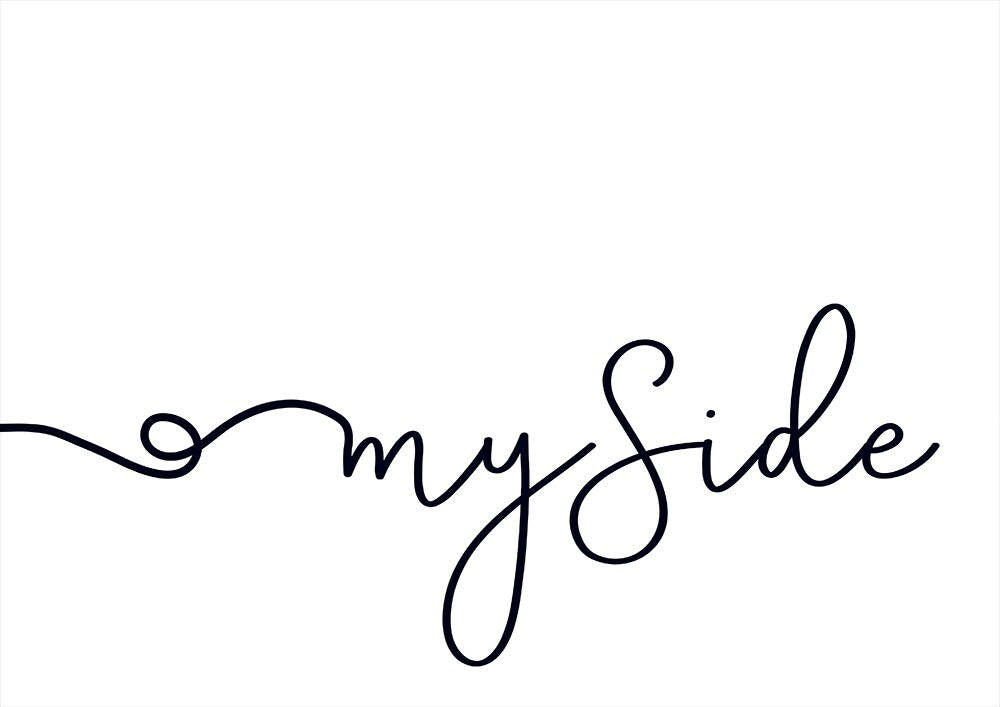 My Side, Your Side Posters - Print at Home - Bedroom Art - Bedroom Poster - Couples Home - Above Bed - Left and Right (A3 - 420 x 297mm)