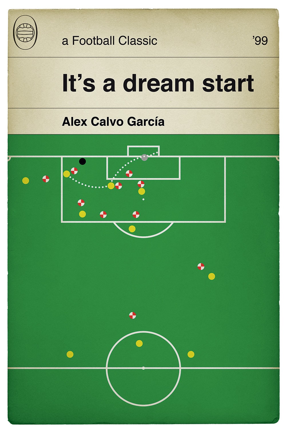 Scunthorpe United goal v Leyton Orient - Alex Calvo Garcia - 1999 Play-Off Final Goal - Book Cover Poster - Football Gift (Various Sizes)