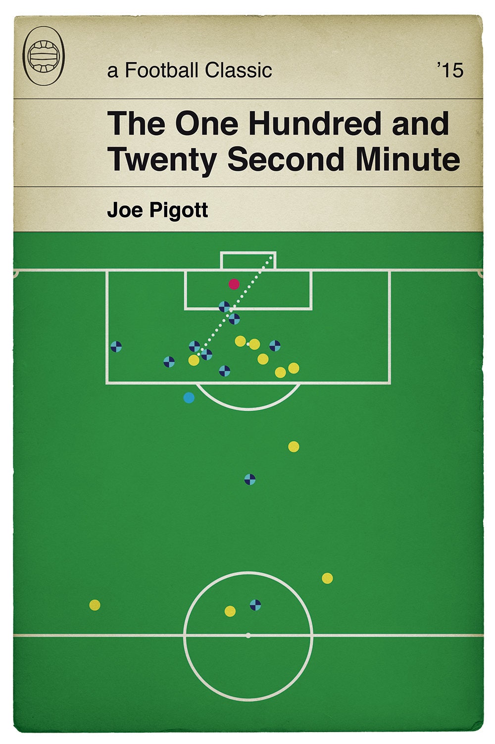 Southend United goal v Wycombe Wanderers - Joe Pigott - 2015 Play-Off Final Wembley Goal - Book Cover Poster - Football Gift (Various Sizes)