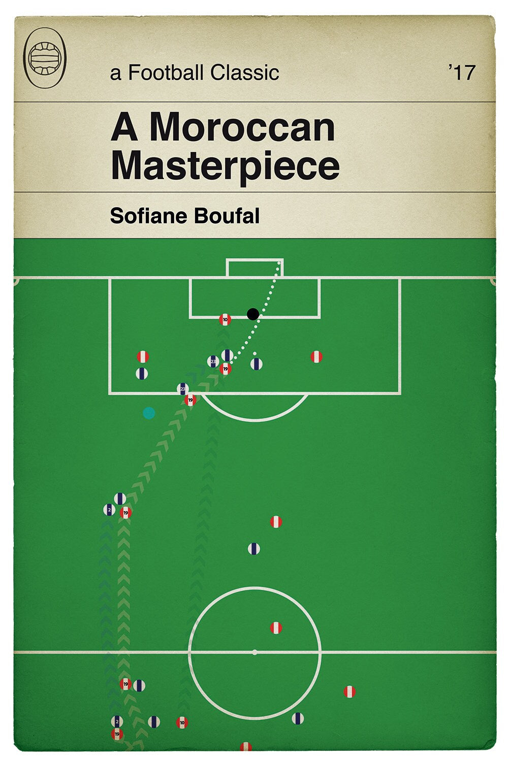 Southampton winning goal v West Bromwich Albion in 2017 - Sofiane Boufal - Solo Goal - Football Gift - Book Cover Poster (Various Sizes)