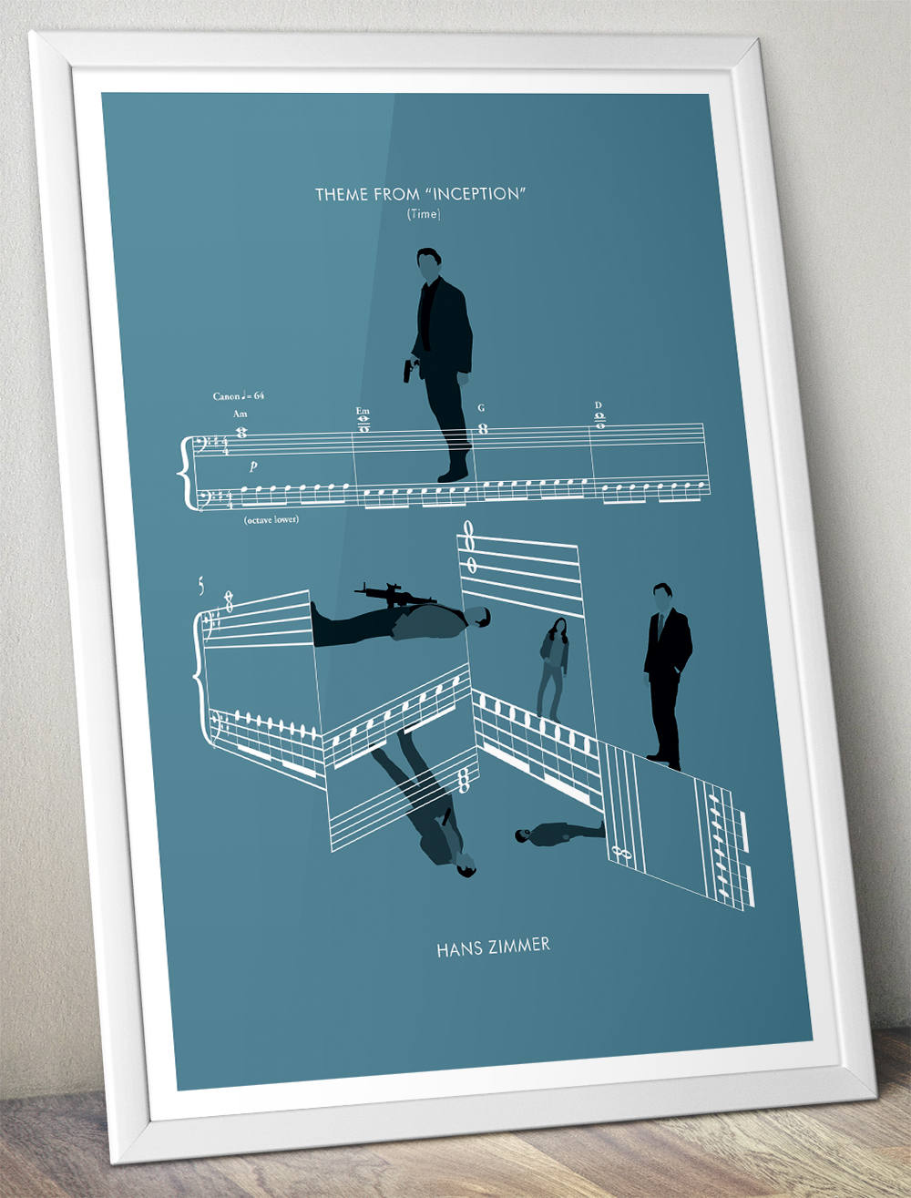 Inception - ‘Time’ by Hans Zimmer - Movie Classics Poster - Soundtrack Print - Sheet Music Art - Movie Gift (Various Sizes)