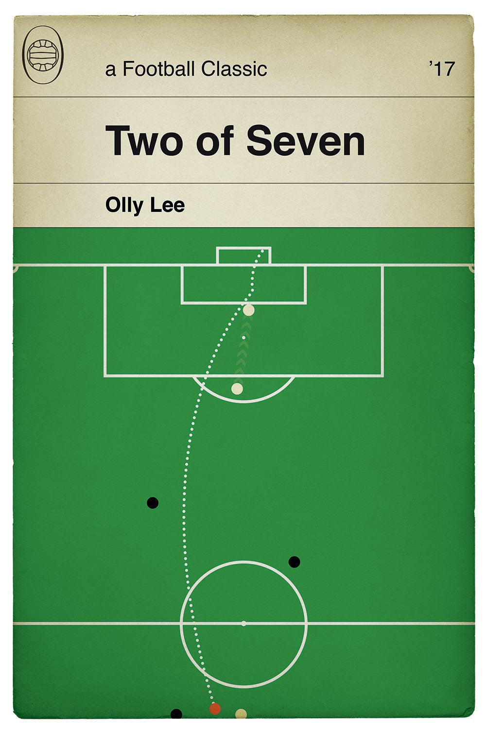 Luton Town goal v Cambridge United - Olly Lee from inside his own half - Hatters 7 Cambridge 0 - Football Book Cover Poster (Various Sizes)