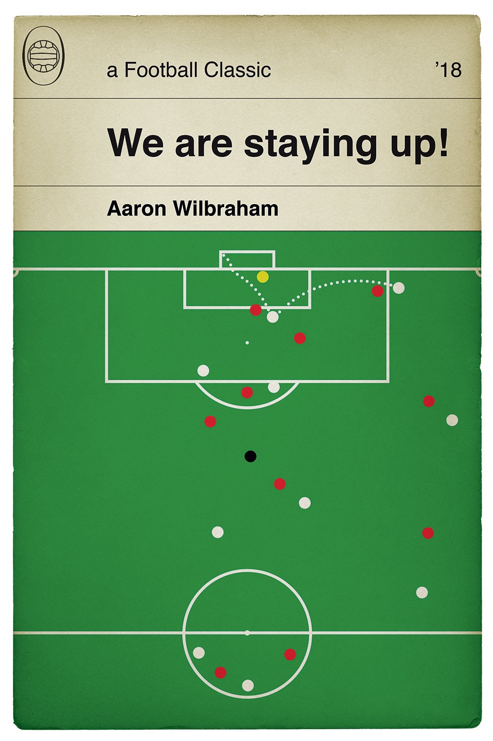 Bolton Wanderers goal v Nottingham Forest 2018 -  Aaron Wilbraham winner - Classic Football Book Cover Poster (Various Sizes)