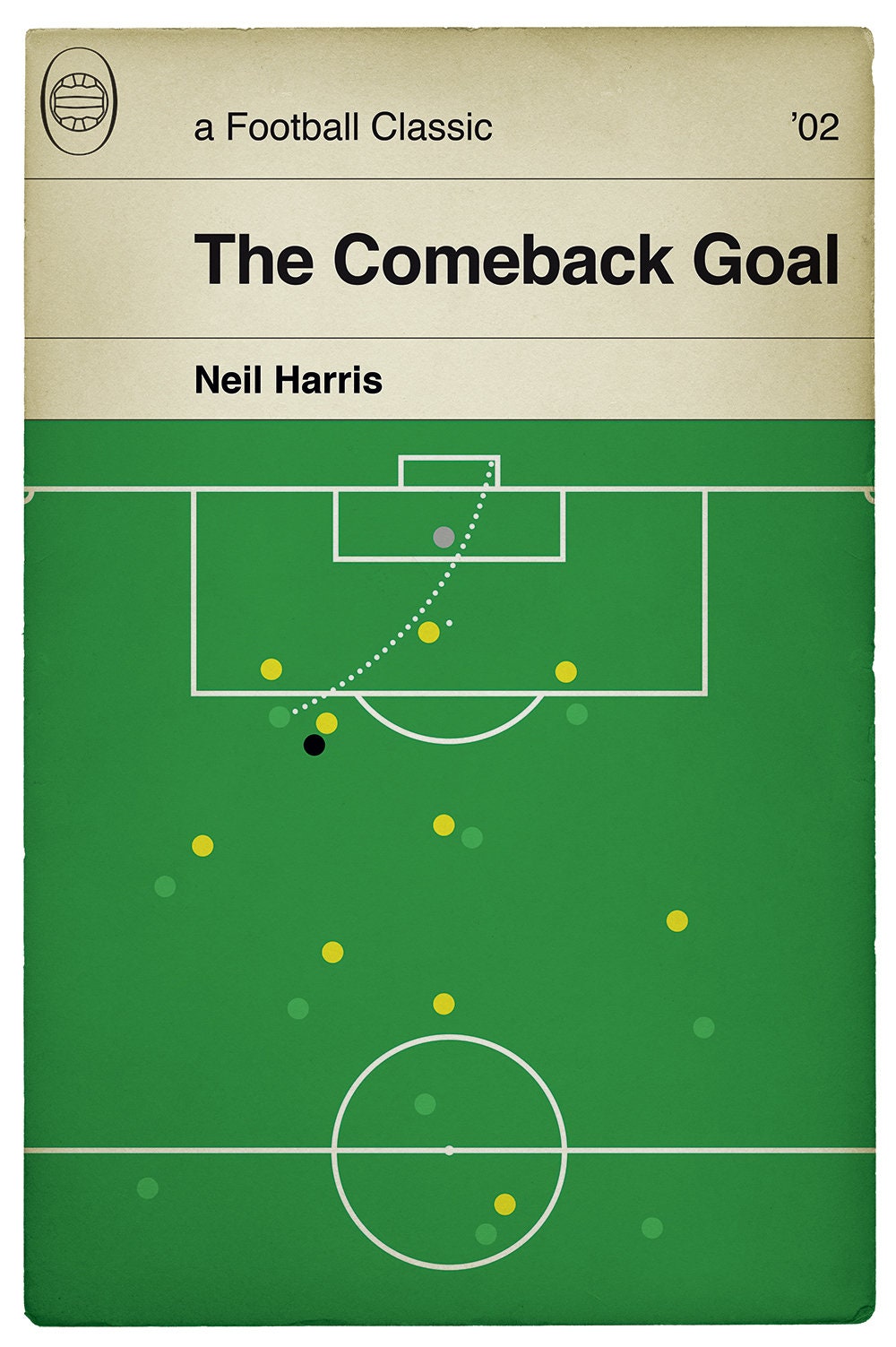 Neil Harris Goal - Millwall v Watford - The Comeback Goal - Watford 1 Millwall 4 - Classic Book Cover Print - Football Gift (Various Sizes)