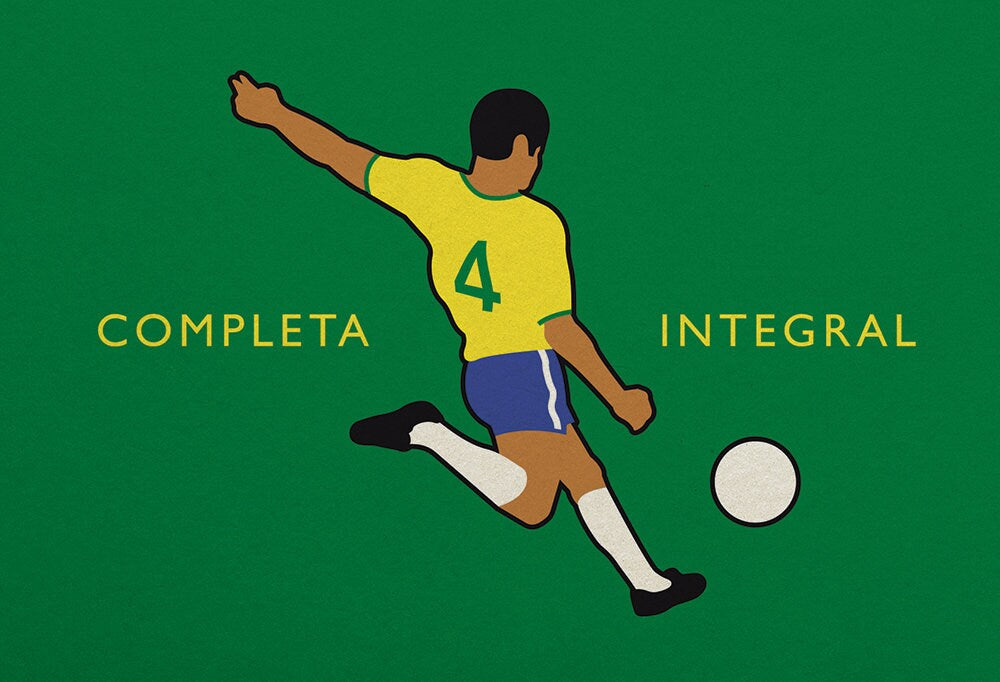 Brazil World Champions 1970 - Brasil - Campeões Mundiais - Carlos Alberto - Flag Book Cover Poster - Presente de futebol (Various Sizes)