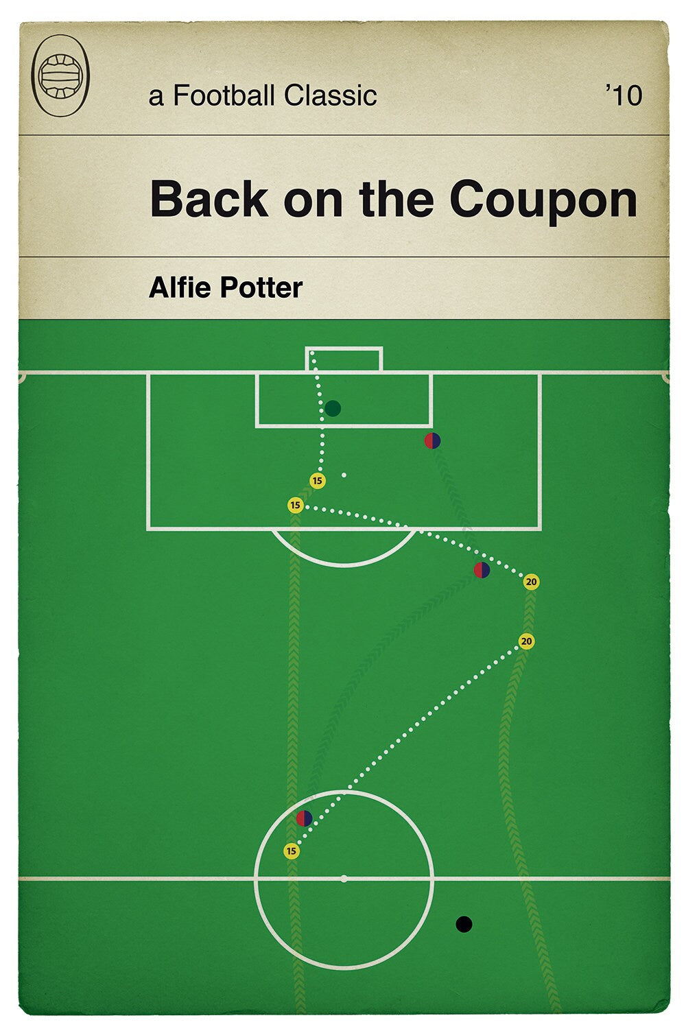 Oxford United goal v York City - Alfie Potter - Back on the Coupon - 2010 Play-Off Final - Poster - Football Book Cover Gift (Various Sizes)