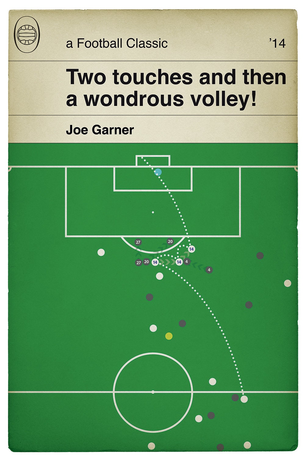 Preston North End Goal v Rotherham United - Joe Garner Volley - League One Play-Off Semi Final 2014 - Book Cover Goal Poster (Various Sizes)