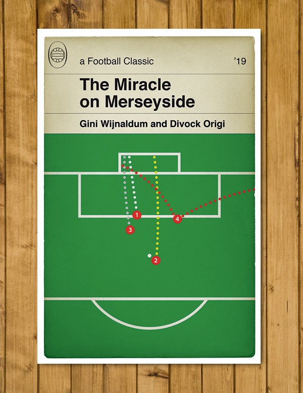 The Miracle on Merseyside - Liverpool 4 v Barcelona 0 - Champions League Semi Final 2019 - Football Poster - Classic Book Cover Poster (Various Sizes)