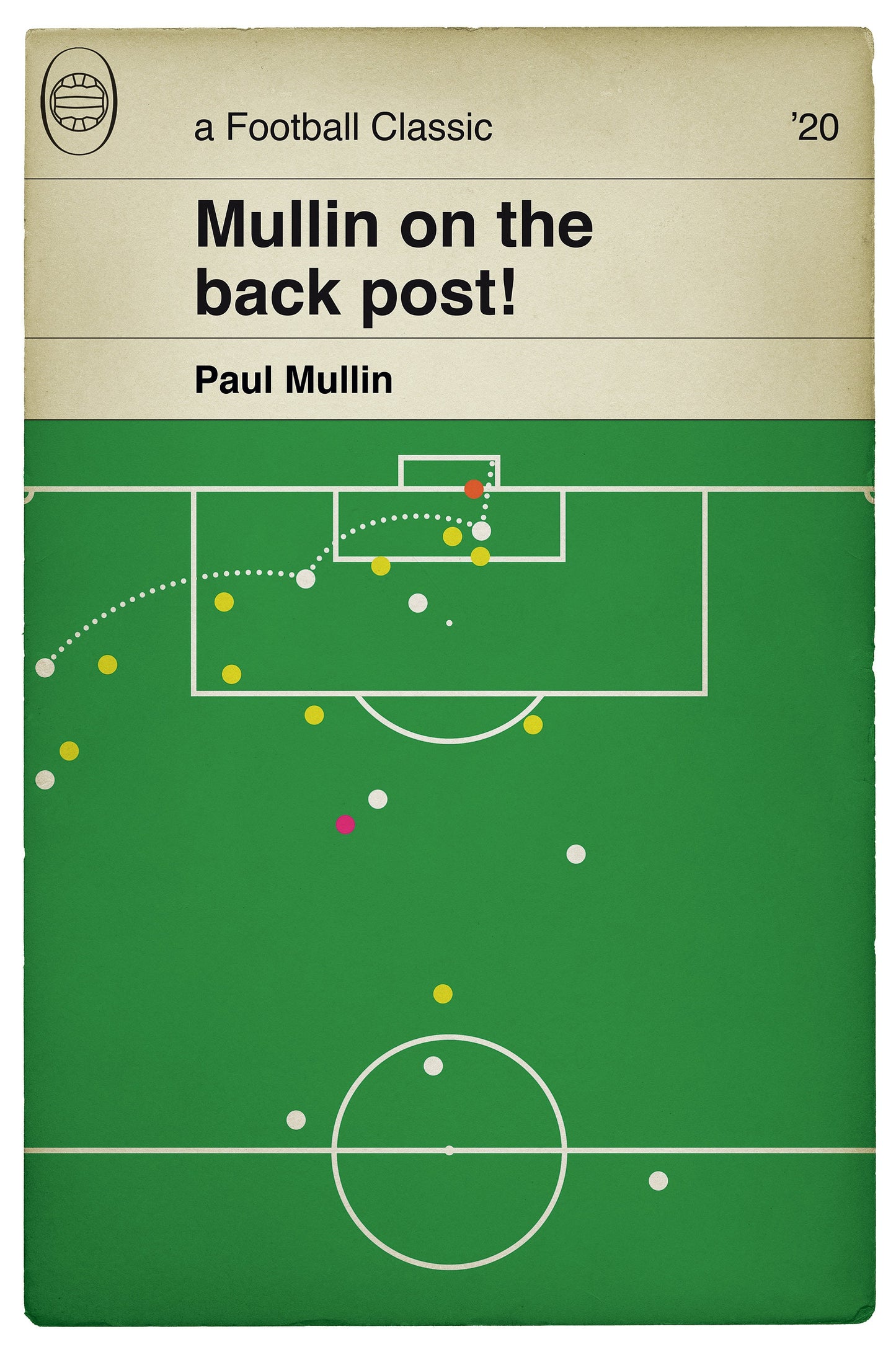 Tranmere Rovers winner v Watford - Paul Mullin Goal - FA Cup Third Round Replay 2020 - Football Book Cover Poster (Various sizes available)