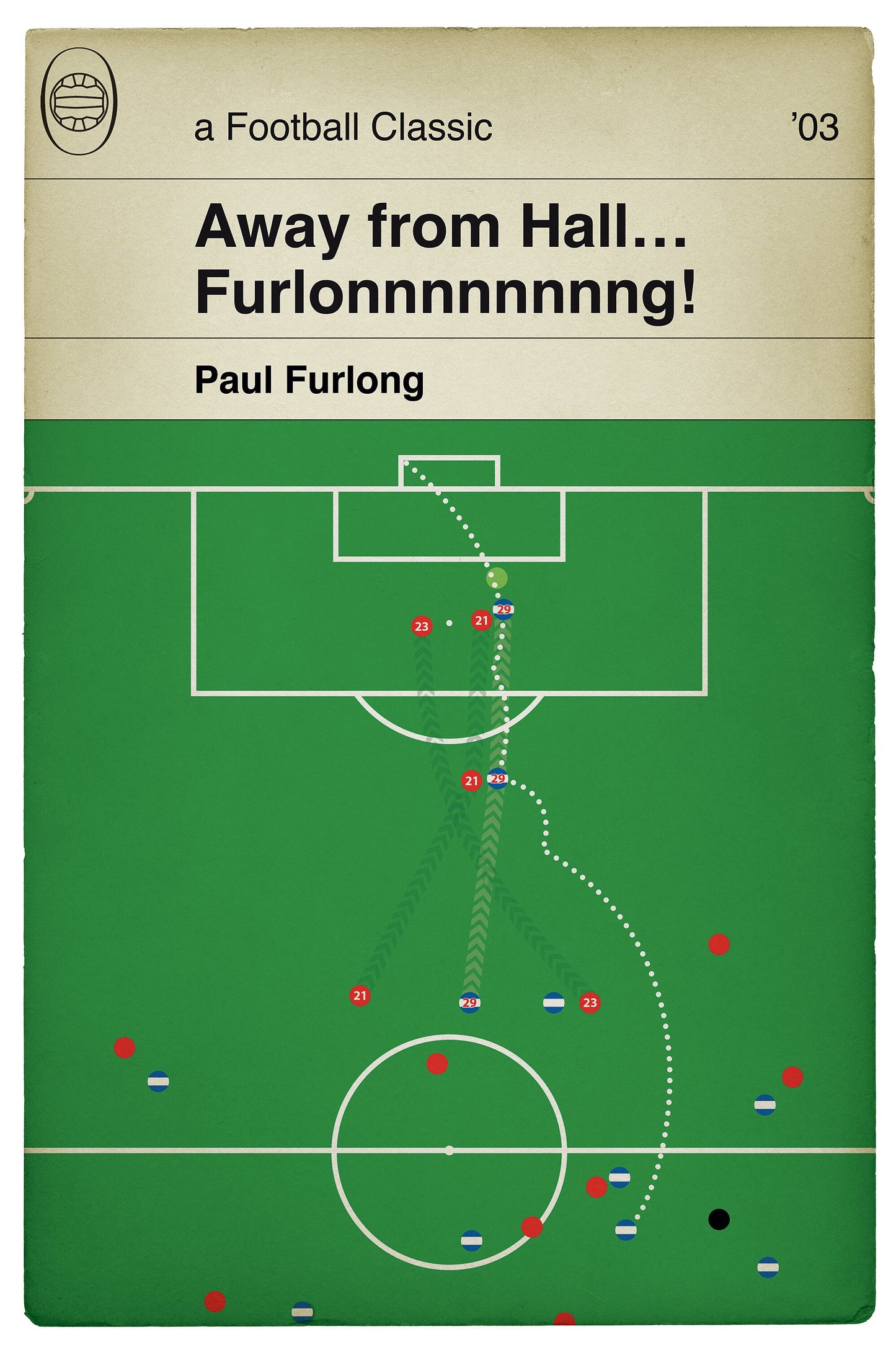 Queens Park Rangers winner v Oldham Athletic - Paul Furlong Goal - Play Off Semi Final 2003 - Classic Book Cover Poster (Various Sizes)