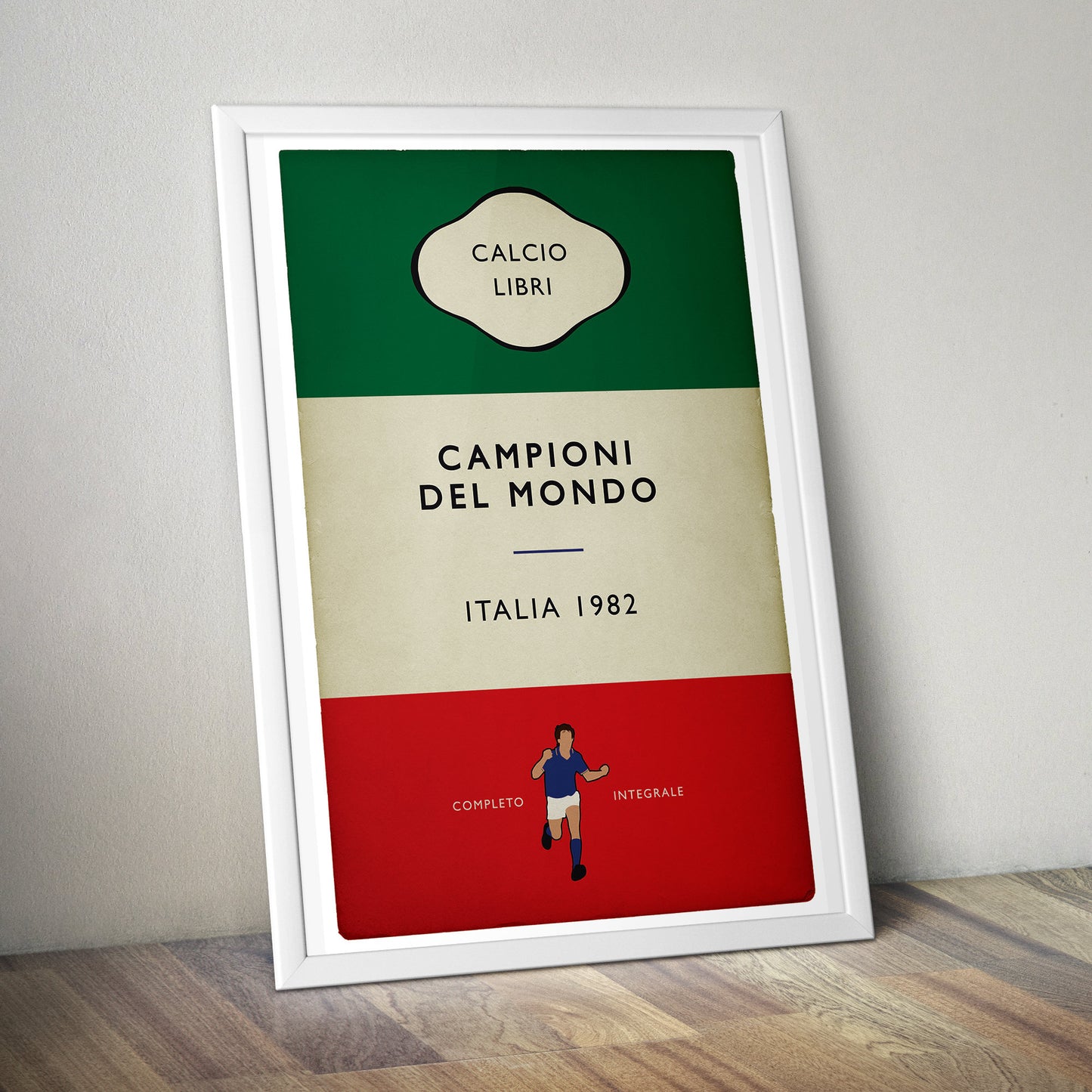 Italy - Campioni Del Mondo - Italia - World Champions 1982 - Marco Tardelli - Italy 3 West Germany 1 - Flag Book Poster (Various Sizes)