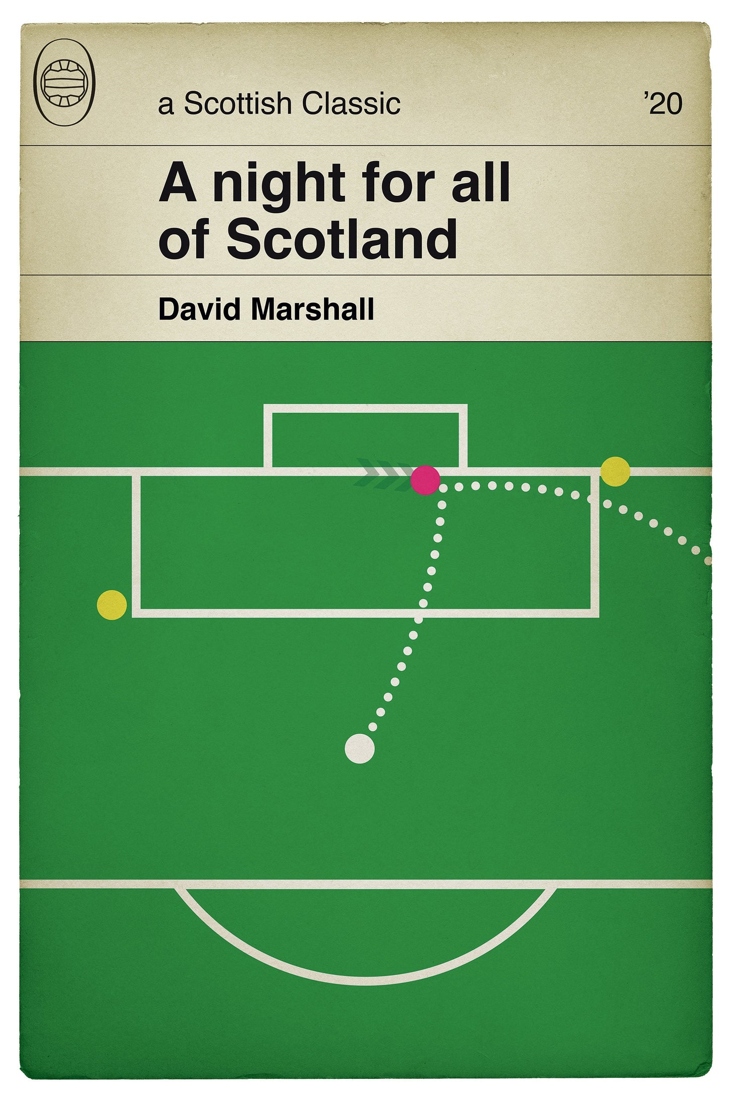 David Marshall penalty save - Euro Qualifier - Serbia 1 Scotland 1 - Scotland win 5-4 on penalties - Book Cover Poster (Various Sizes)