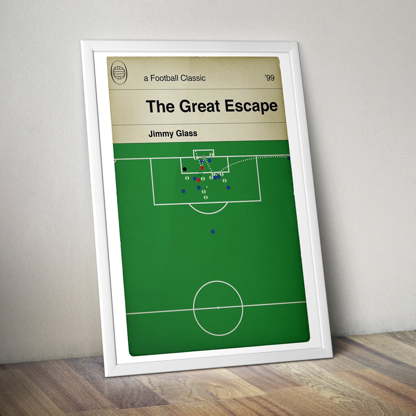 Jimmy Glass winning goal for Carlisle United v Plymouth Argyle - Division Three 1999 - Football Print - Book Cover Poster (Various Sizes)