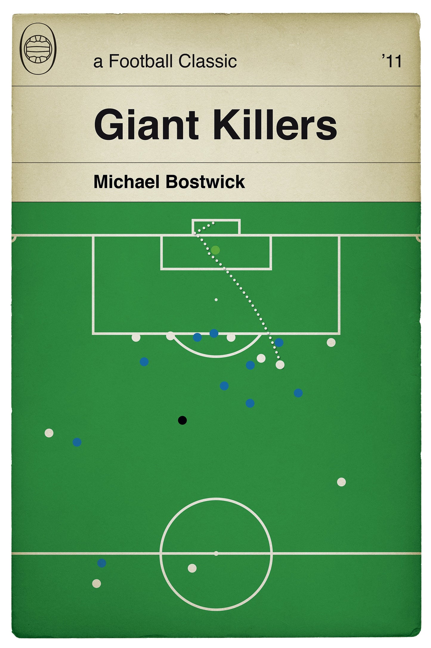 Stevenage Borough 3 Newcastle United 1  - Michael Bostwick Goal - FA Cup 3rd Round 2011 - Classic Football Book Cover (Various Sizes)