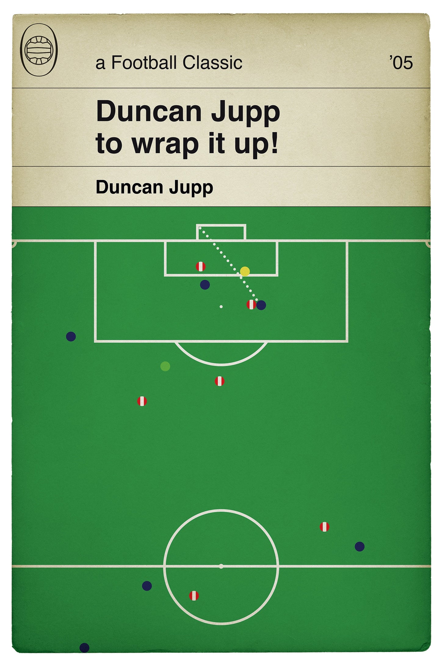 Southend United goal v Lincoln City - Duncan Jupp - League Two Play Off Final 2005 - Football Book Poster (Various Sizes)