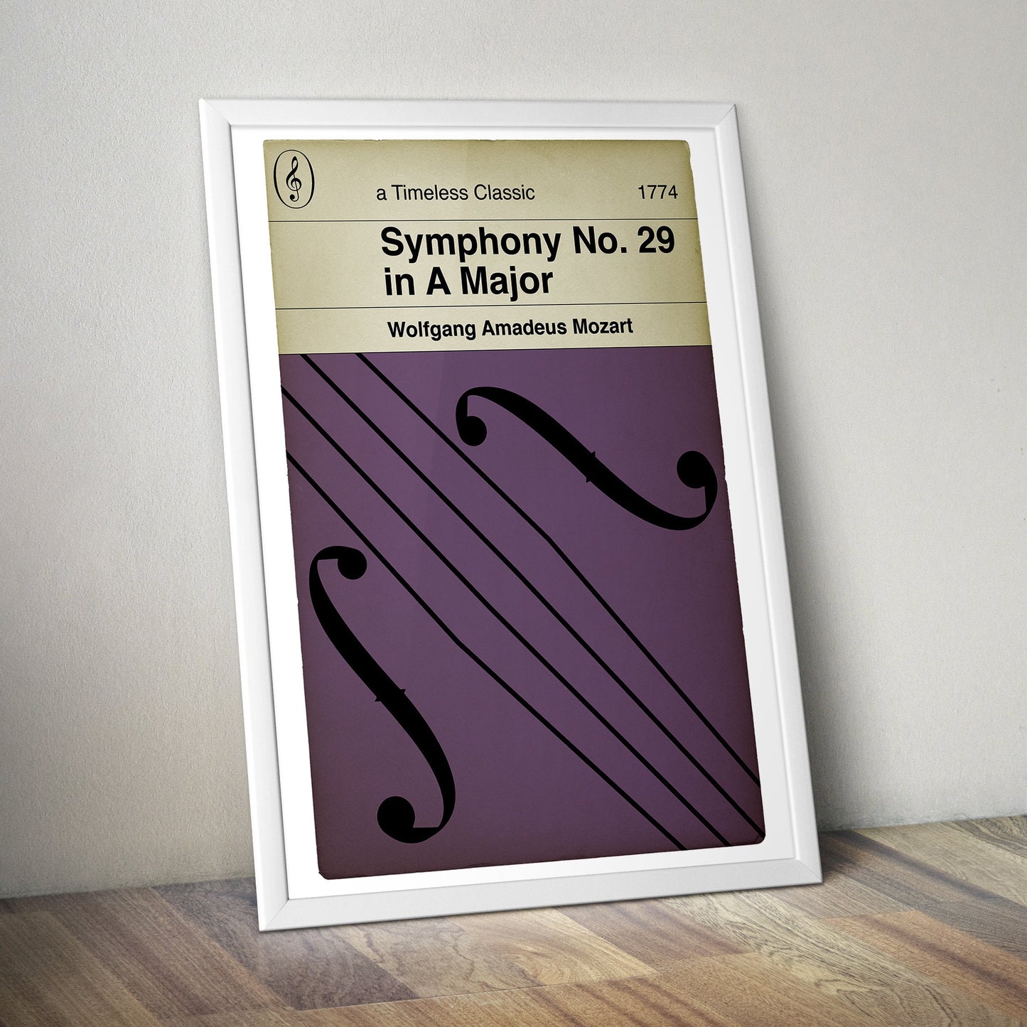 Wolfgang Amadeus Mozart - Symphony No. 29 in A Major - Timeless Classic - Classical Music - Alternative Book Cover Poster (Various Sizes)