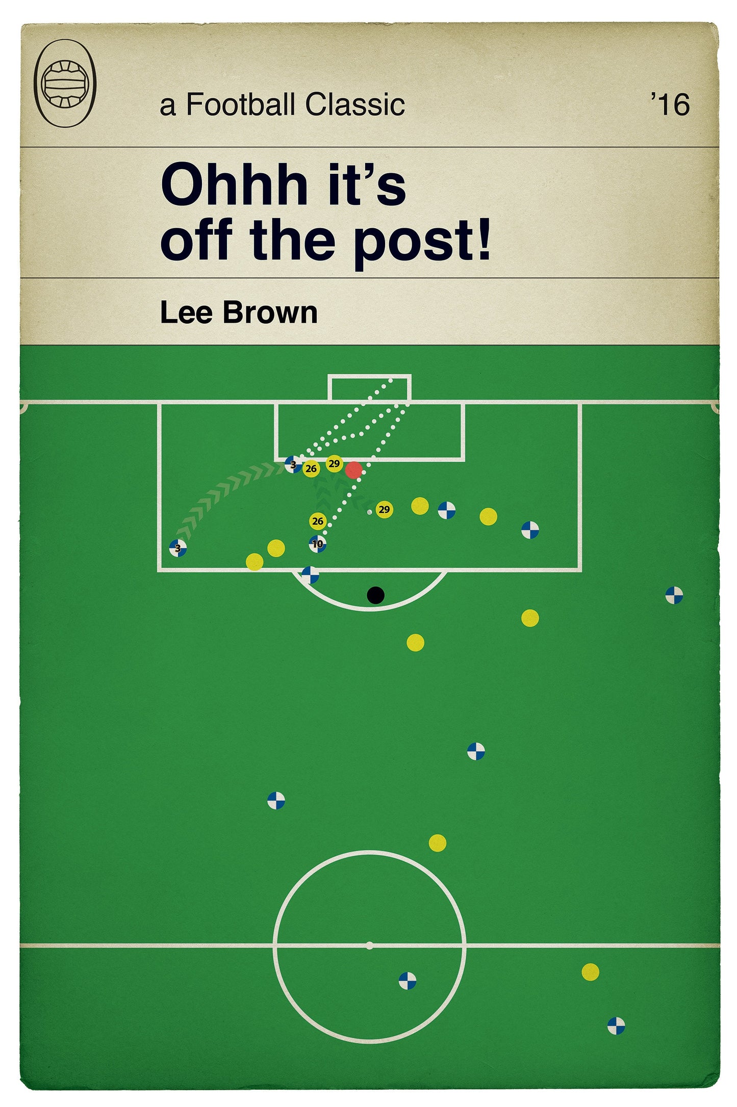 Bristol Rovers winner v Dagenham & Redbridge in 2016 - Lee Brown Goal - Football Print - Classic Book Cover Poster - Various Sizes