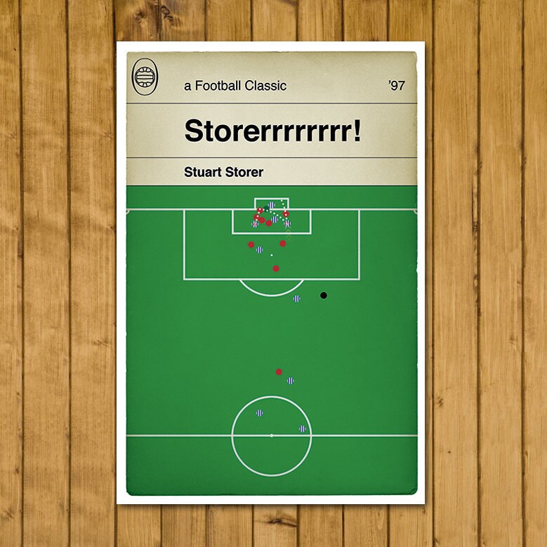 Stuart Storer Winner v Doncaster Rovers - Brighton and Hove Albion final match at the Goldstone Ground 1997 - Football Print (Various Sizes)