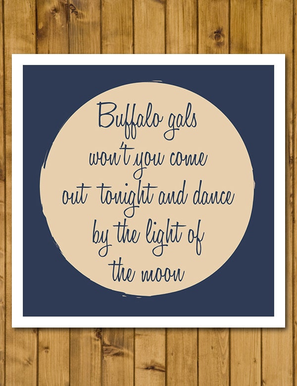 It’s A Wonderful Life - Buffalo Gals - Christmas Card (125mm Square)