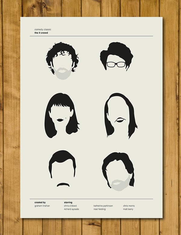 The IT Crowd - IT Crowd Poster - TV Comedy Classic Print (Various Sizes)