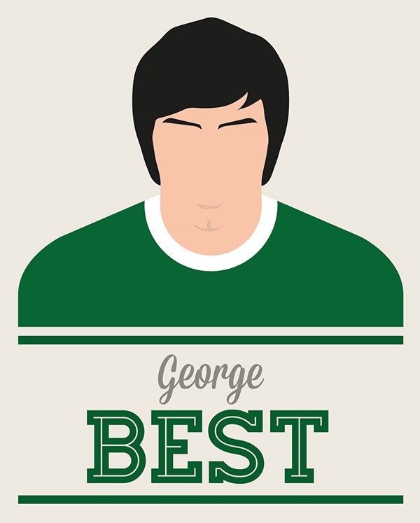 George Best - Northern Ireland - Maradona Good, Pele Better, George Best - Football Print (Various Sizes)